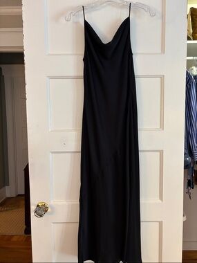 blue maxi dress puff sleeve Lauren Puff Sleeve Maxi Dress Navy / M